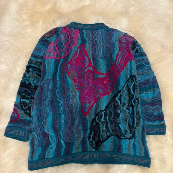 COOGI Multicolor Patterned Cardigan Sweater - Picture 10 of 13